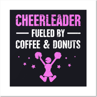 Coffee And Donuts | Cute Cheerleading Cheerleader Posters and Art